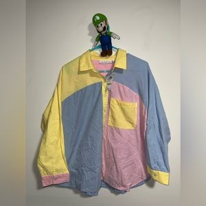 Brand new still with tag’s Women’s And Now This Multi-Stripe button down.